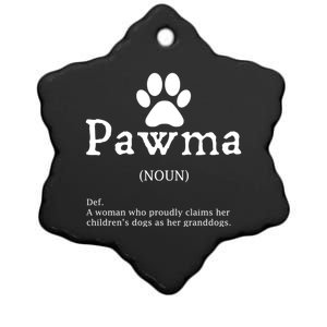 Pawma Definition Gift Funny Grandma Of Dogs Or Granddogs Funny Gift Ceramic Star Ornament