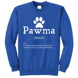 Pawma Definition Gift Funny Grandma Of Dogs Or Granddogs Funny Gift Sweatshirt