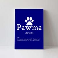 Pawma Definition Gift Funny Grandma Of Dogs Or Granddogs Funny Gift Canvas