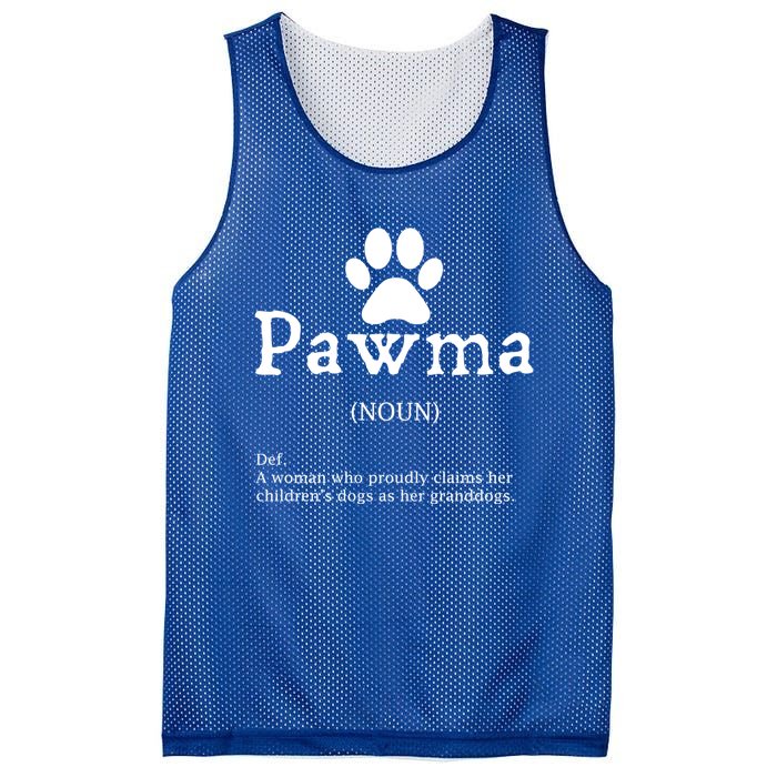 Pawma Definition Gift Funny Grandma Of Dogs Or Granddogs Funny Gift Mesh Reversible Basketball Jersey Tank