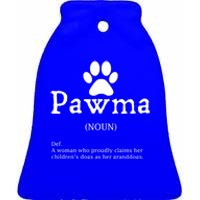 Pawma Definition Gift Funny Grandma Of Dogs Or Granddogs Funny Gift Ceramic Bell Ornament