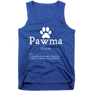 Pawma Definition Gift Funny Grandma Of Dogs Or Granddogs Funny Gift Tank Top