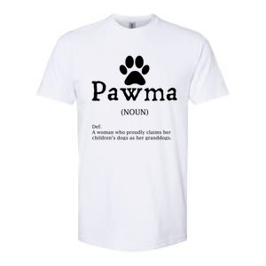 Pawma Definition Gift Funny Grandma Of Dogs Or Granddogs Funny Gift Softstyle CVC T-Shirt