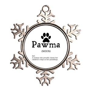 Pawma Definition Gift Funny Grandma Of Dogs Or Granddogs Funny Gift Metallic Star Ornament