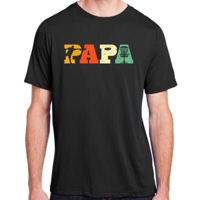 Papa Disc Golf Lover Frisbee Golfing Dad Father Sports Gifts Adult ChromaSoft Performance T-Shirt