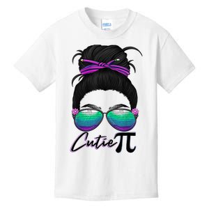 Pi Day Girl Wo Funny Math Teacher Cutie Pi Kids T-Shirt