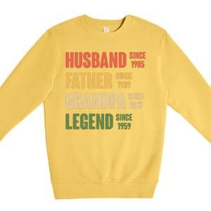 Personalized Dad Grandpa Gift Fathers Day Custom Premium Crewneck Sweatshirt