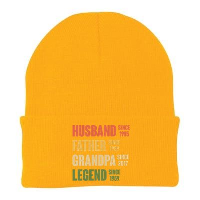 Personalized Dad Grandpa Gift Fathers Day Custom Knit Cap Winter Beanie