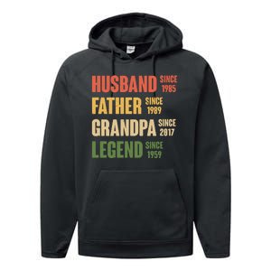 Personalized Dad Grandpa Gift Fathers Day Custom Performance Fleece Hoodie