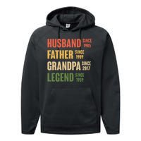 Personalized Dad Grandpa Gift Fathers Day Custom Performance Fleece Hoodie