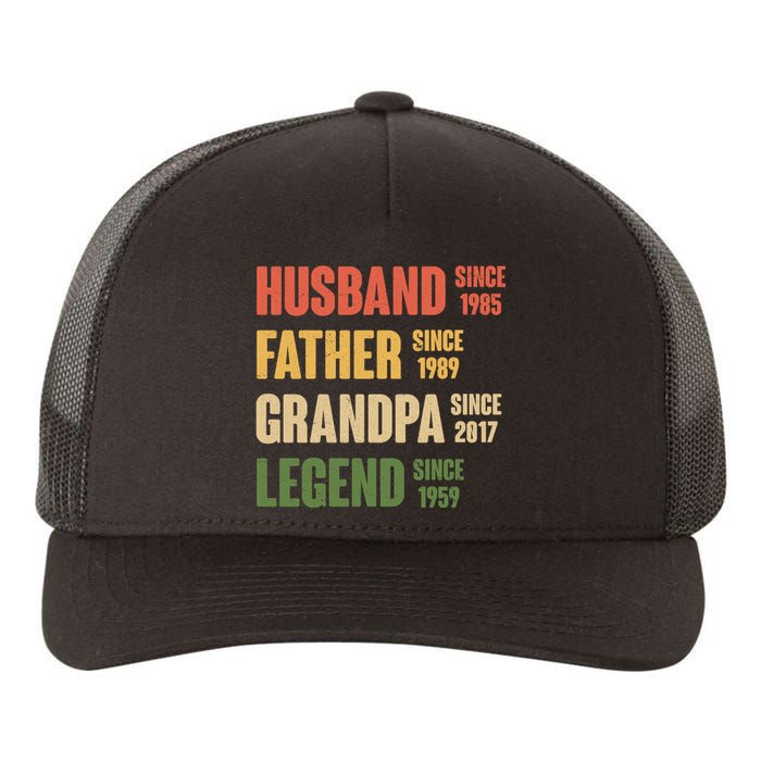 Personalized Dad Grandpa Gift Fathers Day Custom Yupoong Adult 5-Panel Trucker Hat