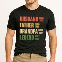 Personalized Dad Grandpa Gift Fathers Day Custom Cooling Performance Crew T-Shirt