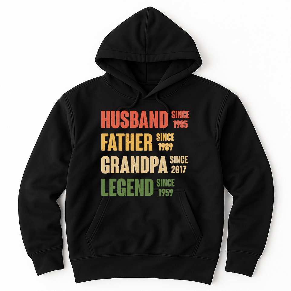 Personalized Dad Grandpa Gift Fathers Day Custom Hoodie