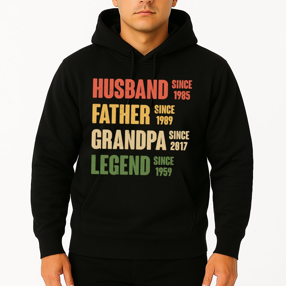 Personalized Dad Grandpa Gift Fathers Day Custom Hoodie