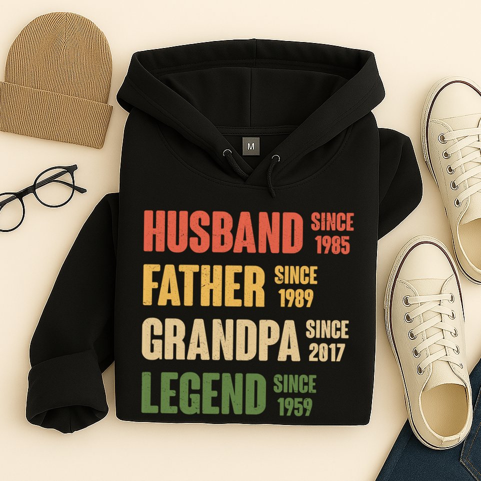 Personalized Dad Grandpa Gift Fathers Day Custom Hoodie
