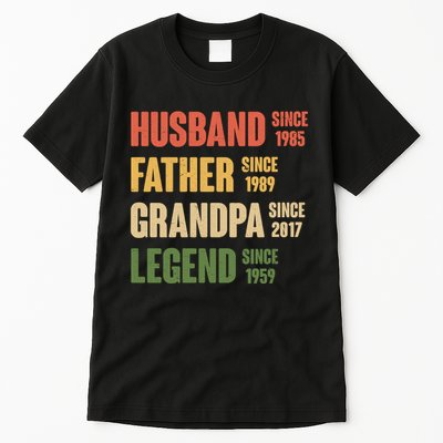 Personalized Dad Grandpa Gift Fathers Day Custom Tall T-Shirt