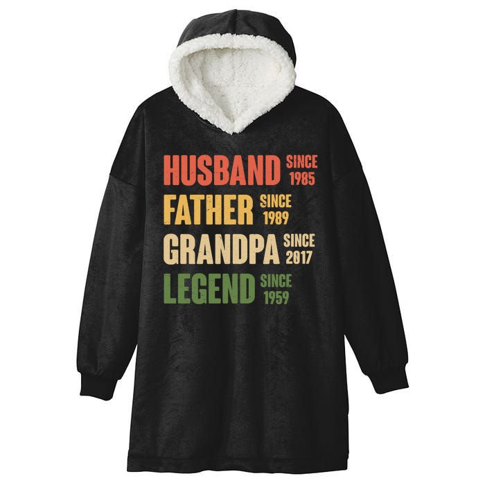 Personalized Dad Grandpa Gift Fathers Day Custom Hooded Wearable Blanket