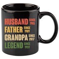 Personalized Dad Grandpa Gift Fathers Day Custom 11oz C Handle Ceramic Mug