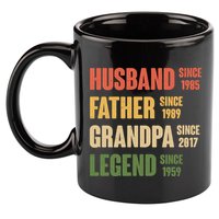 Personalized Dad Grandpa Gift Fathers Day Custom 11oz C Handle Ceramic Mug