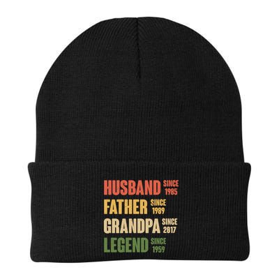 Personalized Dad Grandpa Gift Fathers Day Custom Knit Cap Winter Beanie