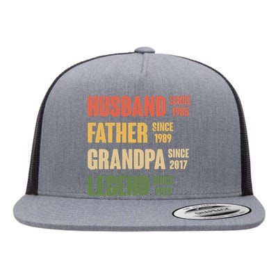 Personalized Dad Grandpa Gift Fathers Day Custom Flat Bill Trucker Hat