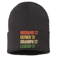 Personalized Dad Grandpa Gift Fathers Day Custom Sustainable Knit Beanie