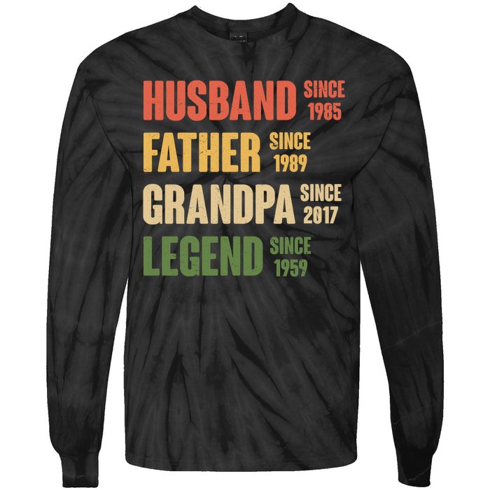 Personalized Dad Grandpa Gift Fathers Day Custom Tie-Dye Long Sleeve Shirt