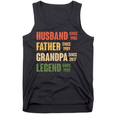 Personalized Dad Grandpa Gift Fathers Day Custom Tank Top