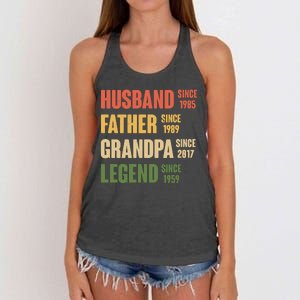 Personalized Dad Grandpa Gift Fathers Day Custom Women's Knotted Racerback Tank