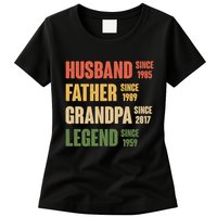 Personalized Dad Grandpa Gift Fathers Day Custom Womens T-Shirt