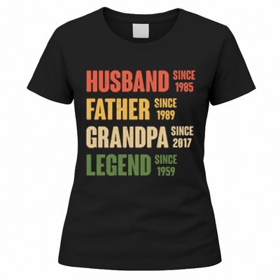 Personalized Dad Grandpa Gift Fathers Day Custom Women's T-Shirt