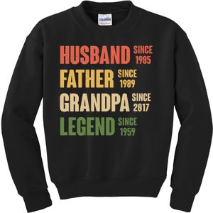 Personalized Dad Grandpa Gift Fathers Day Custom Kids Sweatshirt