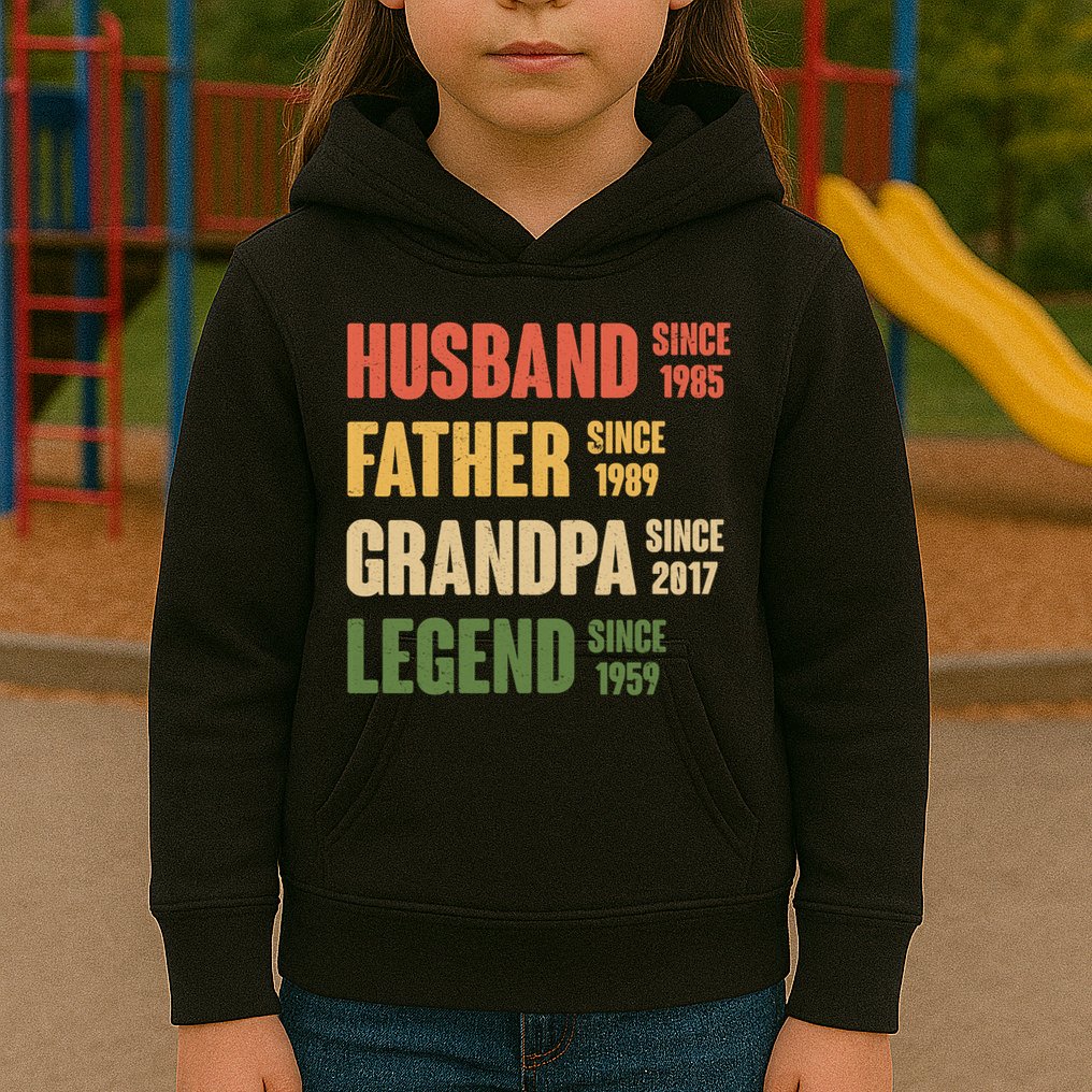 Personalized Dad Grandpa Gift Fathers Day Custom Kids Hoodie