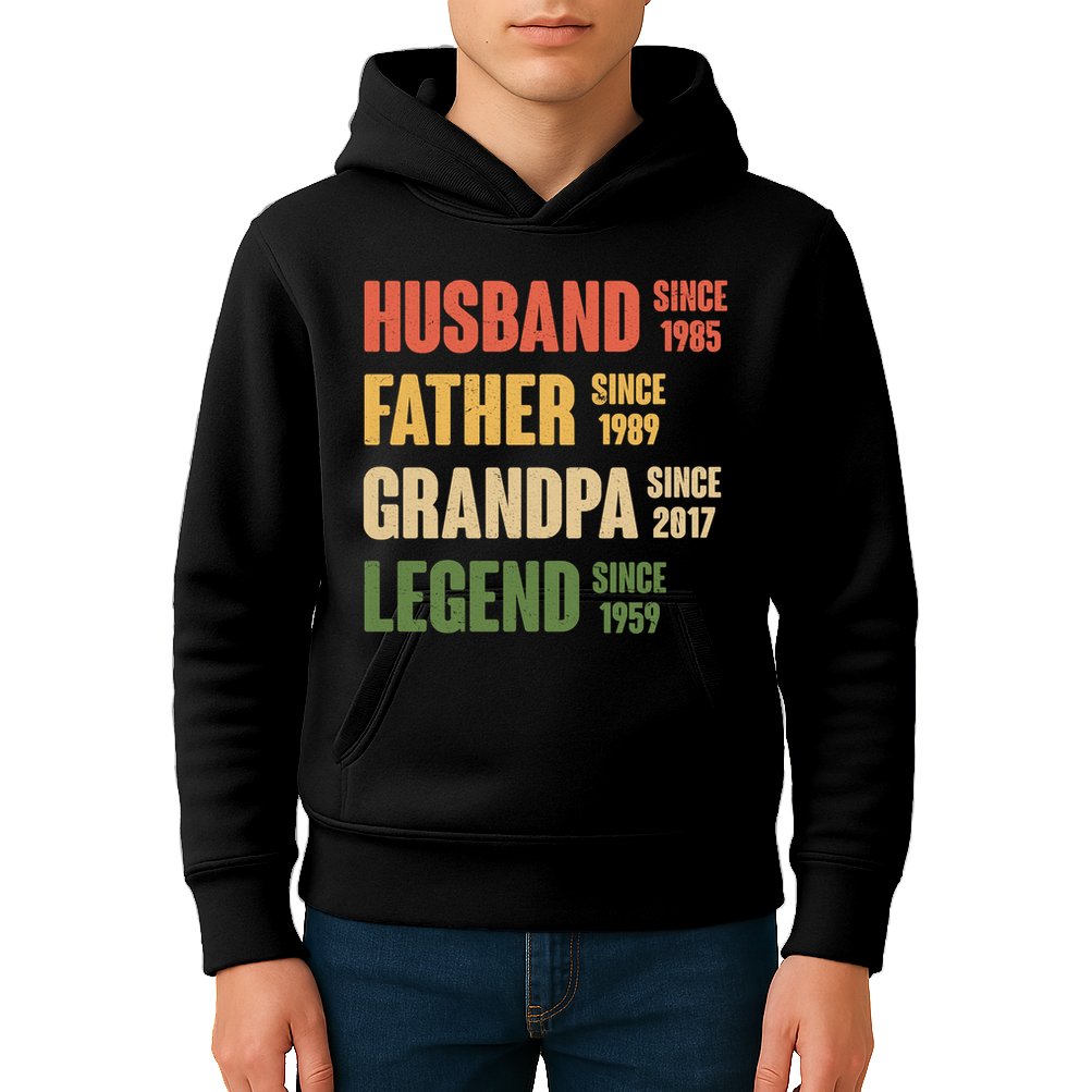Personalized Dad Grandpa Gift Fathers Day Custom Kids Hoodie