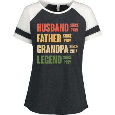 Personalized Dad Grandpa Gift Fathers Day Custom Enza Ladies Jersey Colorblock Tee