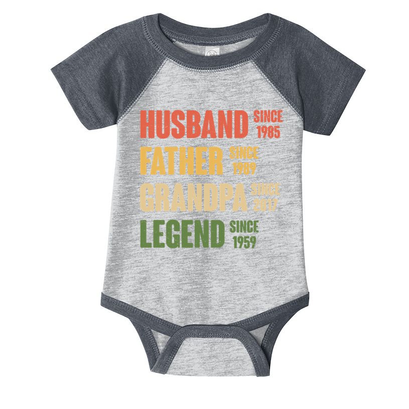Personalized Dad Grandpa Gift Fathers Day Custom Infant Baby Jersey Bodysuit