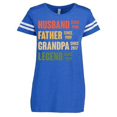 Personalized Dad Grandpa Gift Fathers Day Custom Enza Ladies Jersey Football T-Shirt