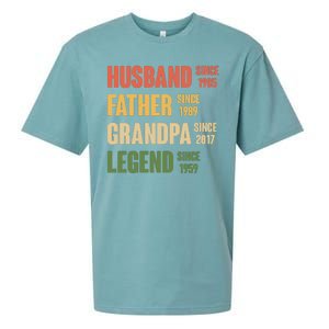 Personalized Dad Grandpa Gift Fathers Day Custom Sueded Cloud Jersey T-Shirt