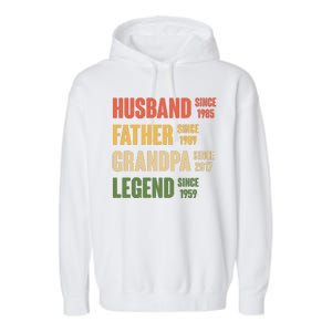 Personalized Dad Grandpa Gift Fathers Day Custom Garment-Dyed Fleece Hoodie