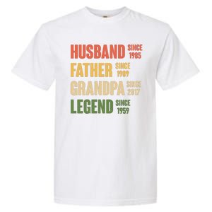 Personalized Dad Grandpa Gift Fathers Day Custom Garment-Dyed Heavyweight T-Shirt