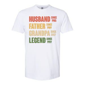 Personalized Dad Grandpa Gift Fathers Day Custom Softstyle CVC T-Shirt