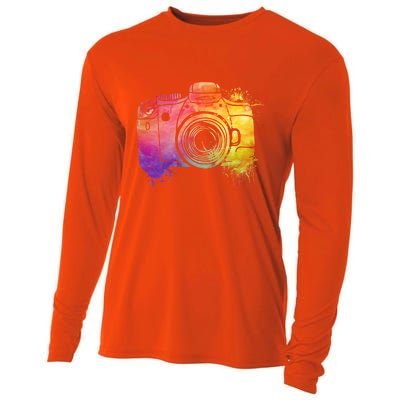 Photography Day Great Gift Camera Photographer Gift Cooling Performance Long Sleeve Crew