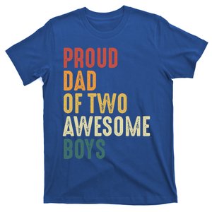 Proud Dad Gift Twin Father Dad Of Two Fatherhood Pride Gift T-Shirt