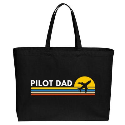 Pilot Dad Gift Cotton Canvas Jumbo Tote