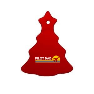 Pilot Dad Gift Ceramic Tree Ornament