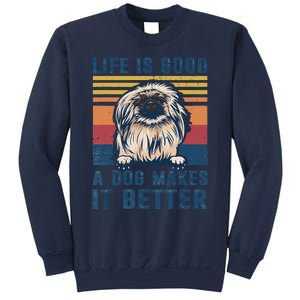 Pekingese Dog Gifts Funny Pekingese Dog Dad Mom Women Sweatshirt