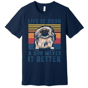 Pekingese Dog Gifts Funny Pekingese Dog Dad Mom Women Premium T-Shirt