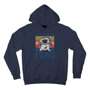 Pekingese Dog Gifts Funny Pekingese Dog Dad Mom Women Tall Hoodie