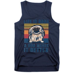 Pekingese Dog Gifts Funny Pekingese Dog Dad Mom Women Tank Top