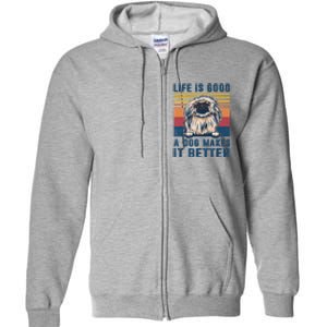 Pekingese Dog Gifts Funny Pekingese Dog Dad Mom Women Full Zip Hoodie